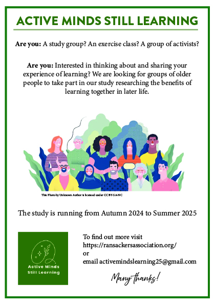 Active Minds Still Learning leaflet 1